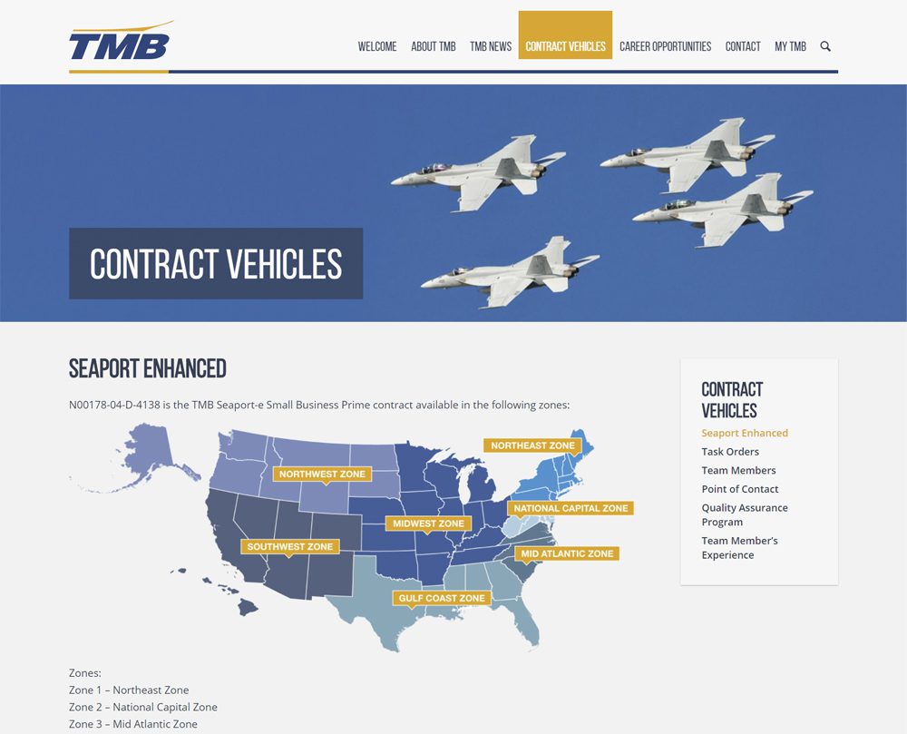 WordPress Web Design and WordPress Web Development for TMB - Contract Vehicles WordPress Web Design and WordPress Web Development for TMB - Contract Vehicles