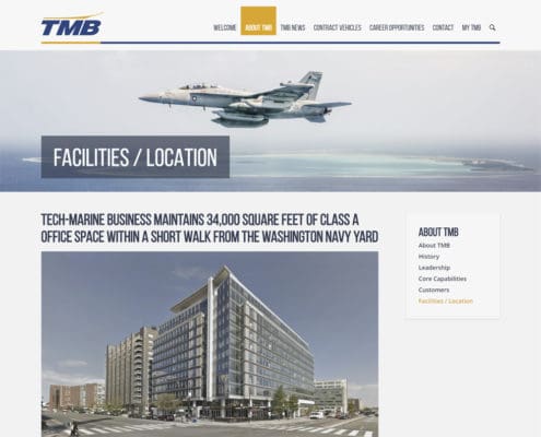 Defense Contractor Website Design - WordPress Web Design and WordPress Web Development for TMB - Facilities Defense Contractor Website Design - WordPress Web Design and WordPress Web Development for TMB - Facilities
