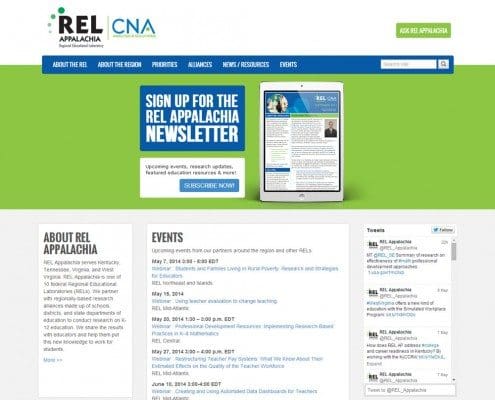 Education Website Design: REL Appalachia Website