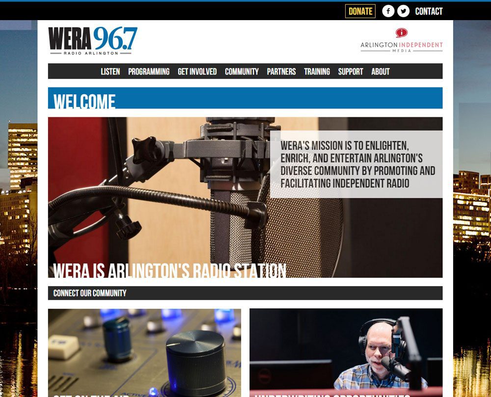 WERA LP-FM website - Welcome wera home 1000 breakpoint 1010