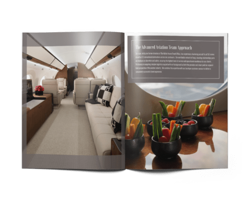 Private Jet Presentation Design: Advanced Aviation Team - Presentation - Inside Spread - Pages 2-3 Private Jet Presentation Design: Advanced Aviation Team - Presentation - Inside Spread - Pages 2-3