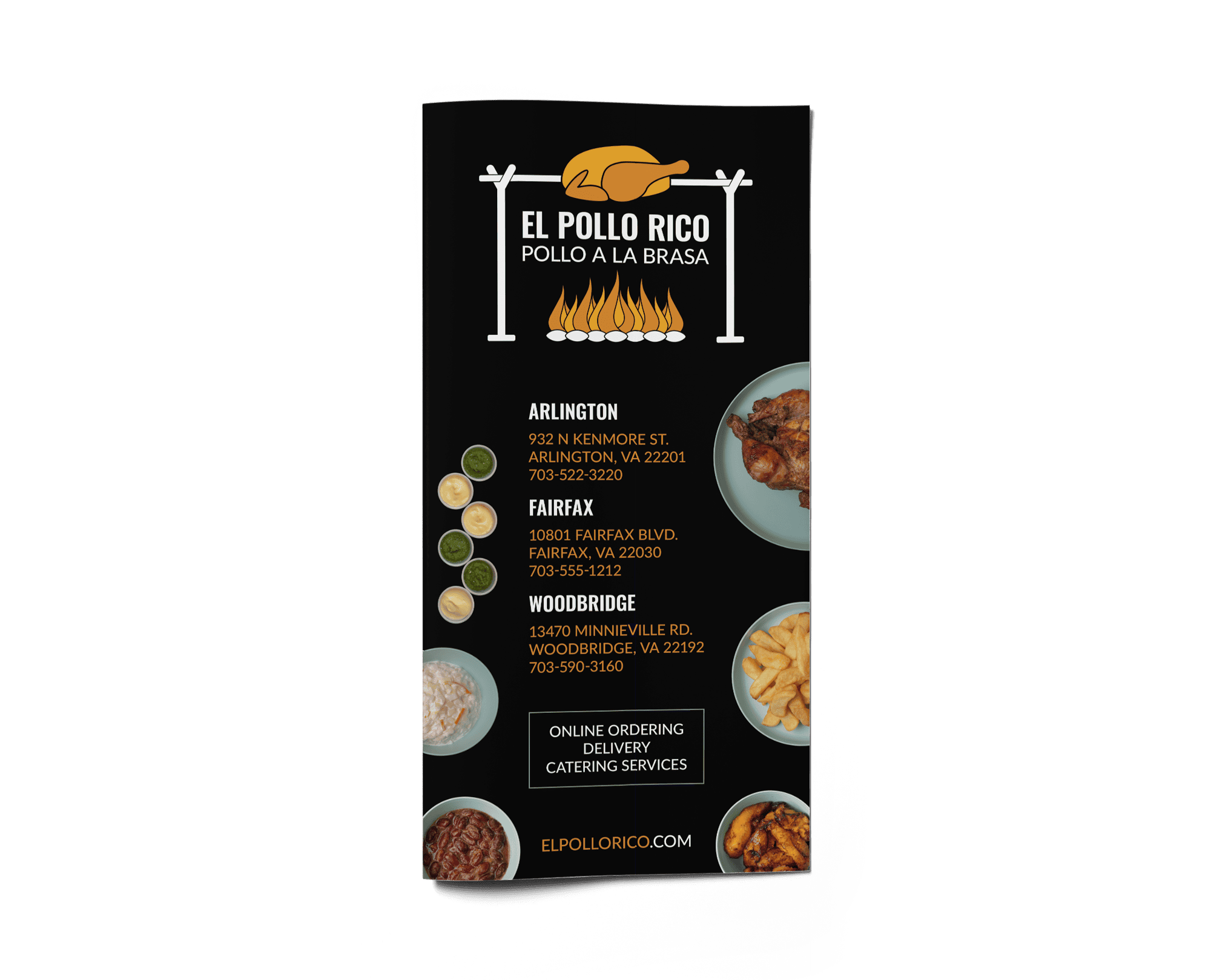 El Pollo Rico - Print Menu Design - Front El Pollo Rico - Print Menu Design - Front