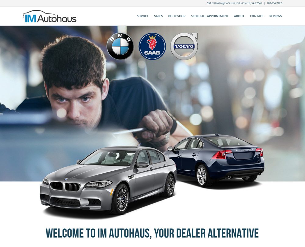 Auto Repair Website Design - Website Design and WordPress Website Development for IM Autohaus - Welcome