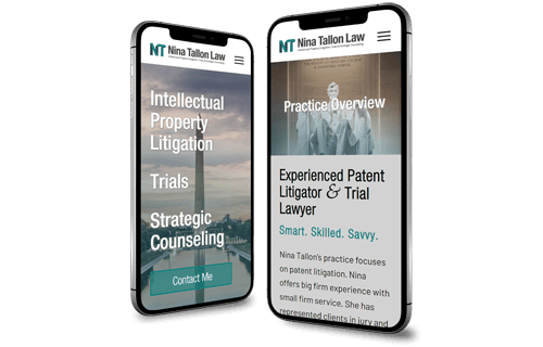 website design wordpress mobile nina tallon law