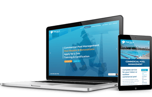 Responsive Website Design - High Sierra Pools